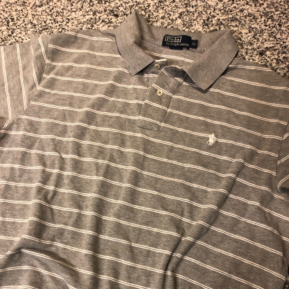 Grey polo shirt